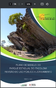 Plano de manejo do Parque Estadual do Itacolomi : revisão do uso público e zoneamento
